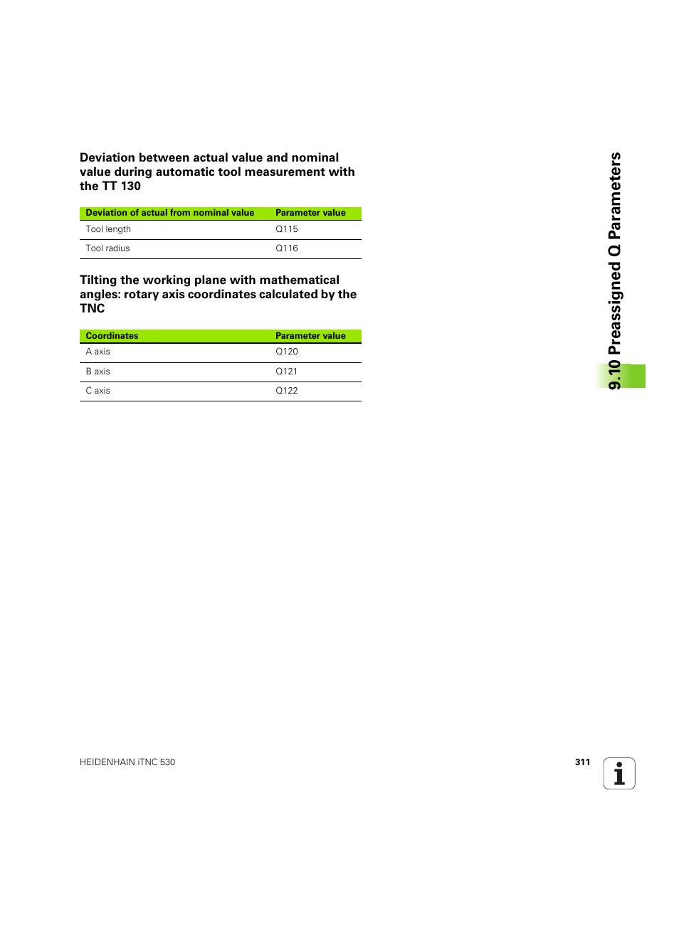 HEIDENHAIN iTNC 530 (606 42x-02) ISO programming User Manual | Page 311 / 648