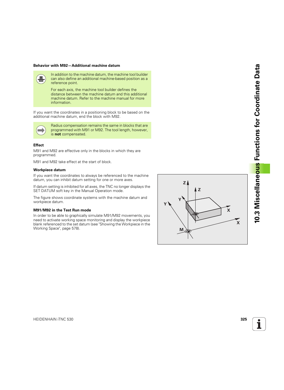 HEIDENHAIN iTNC 530 (606 42x-02) ISO programming User Manual | Page 325 / 648