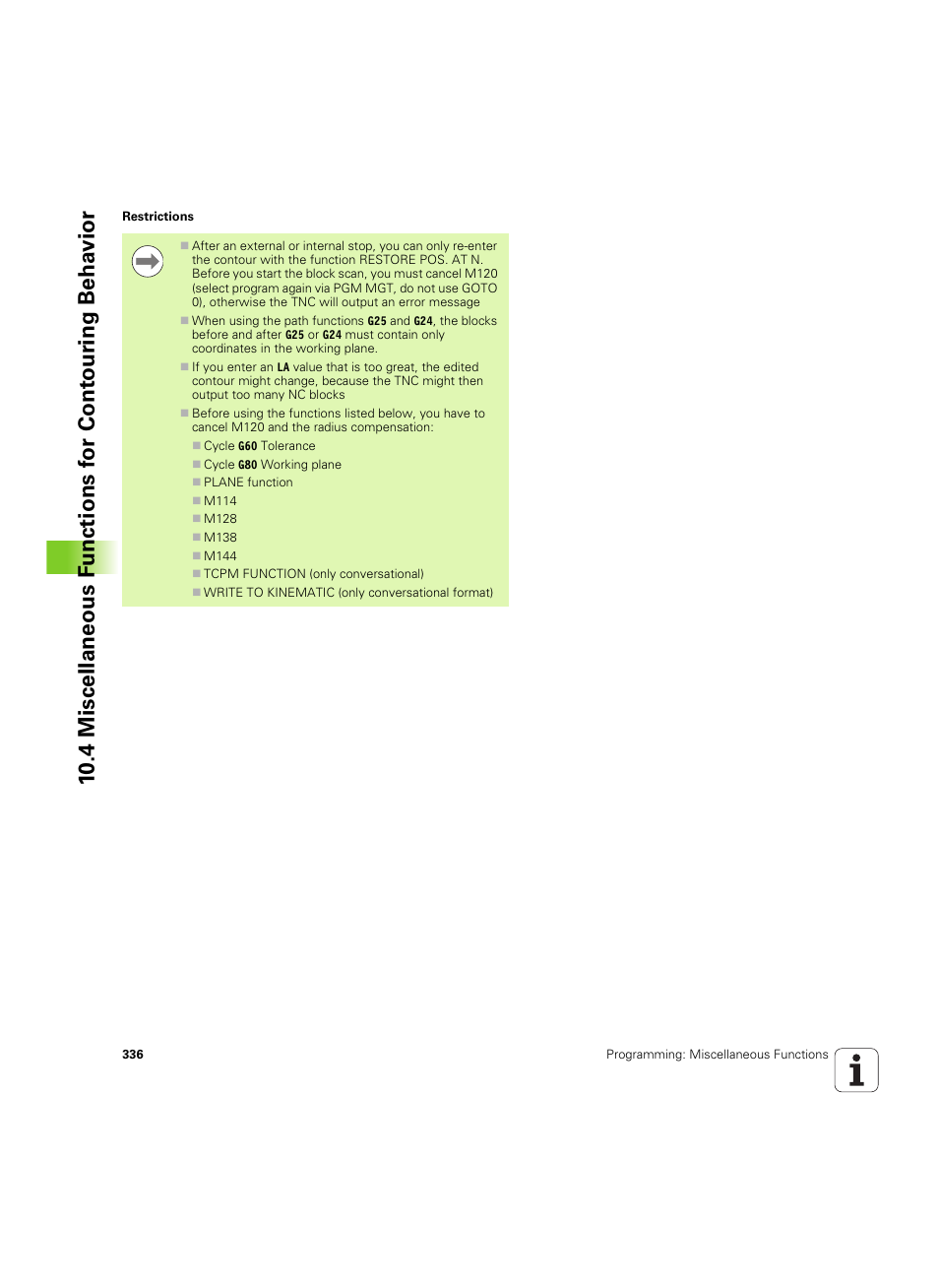 HEIDENHAIN iTNC 530 (606 42x-02) ISO programming User Manual | Page 336 / 648