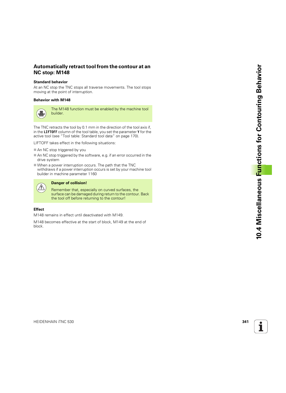 HEIDENHAIN iTNC 530 (606 42x-02) ISO programming User Manual | Page 341 / 648