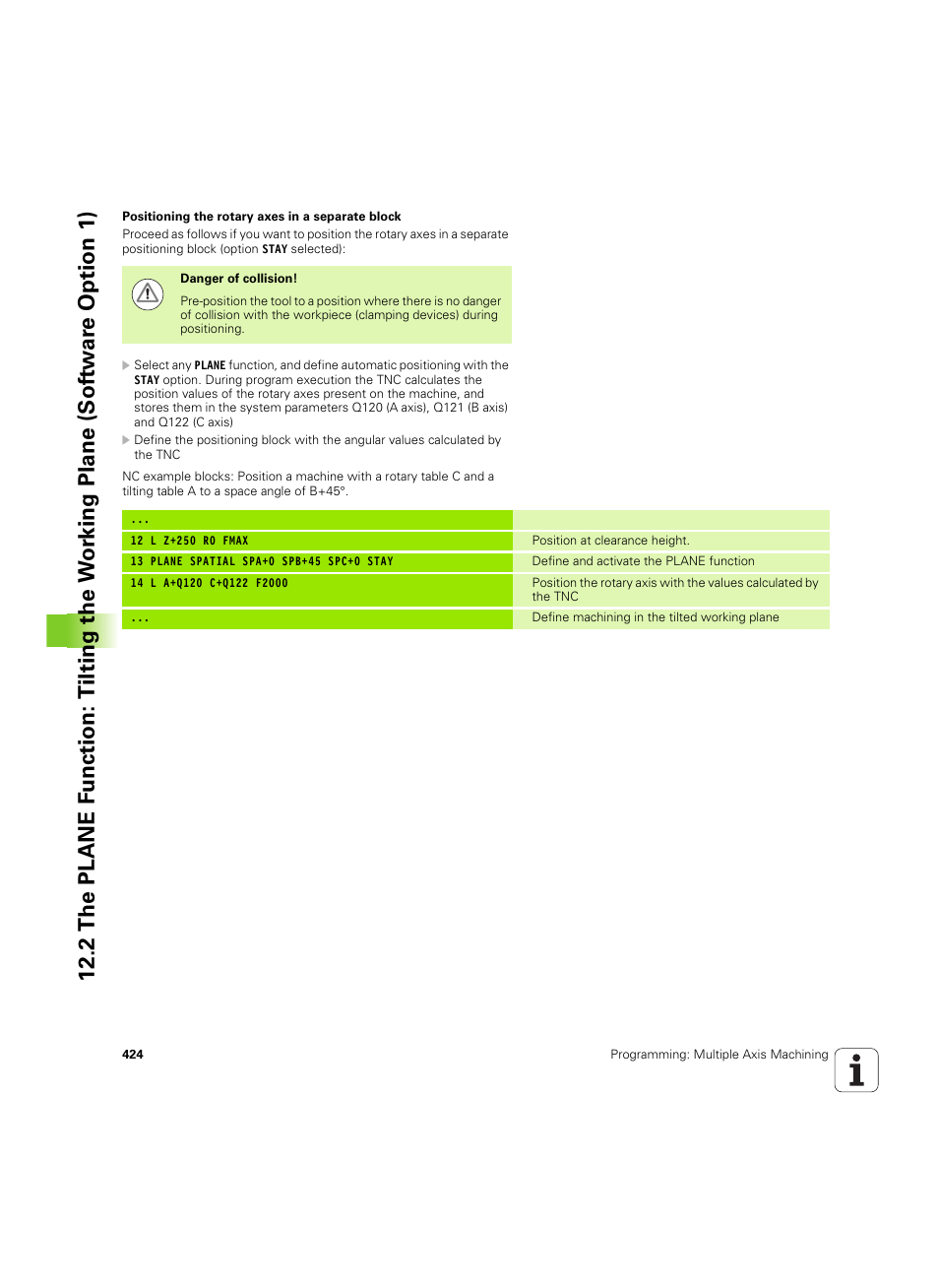 HEIDENHAIN iTNC 530 (606 42x-02) ISO programming User Manual | Page 424 / 648