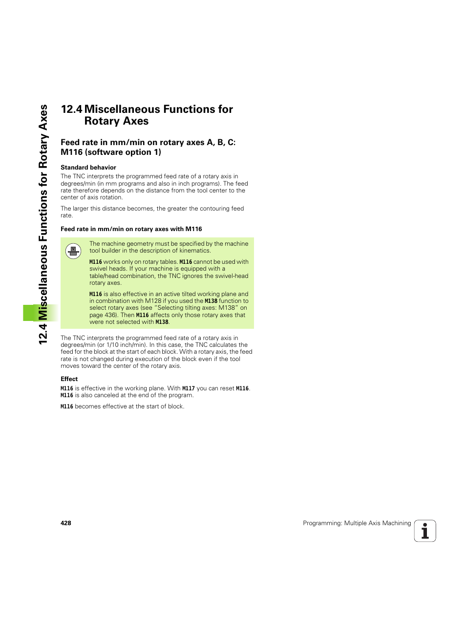 4 miscellaneous functions for rotary axes | HEIDENHAIN iTNC 530 (606 42x-02) ISO programming User Manual | Page 428 / 648