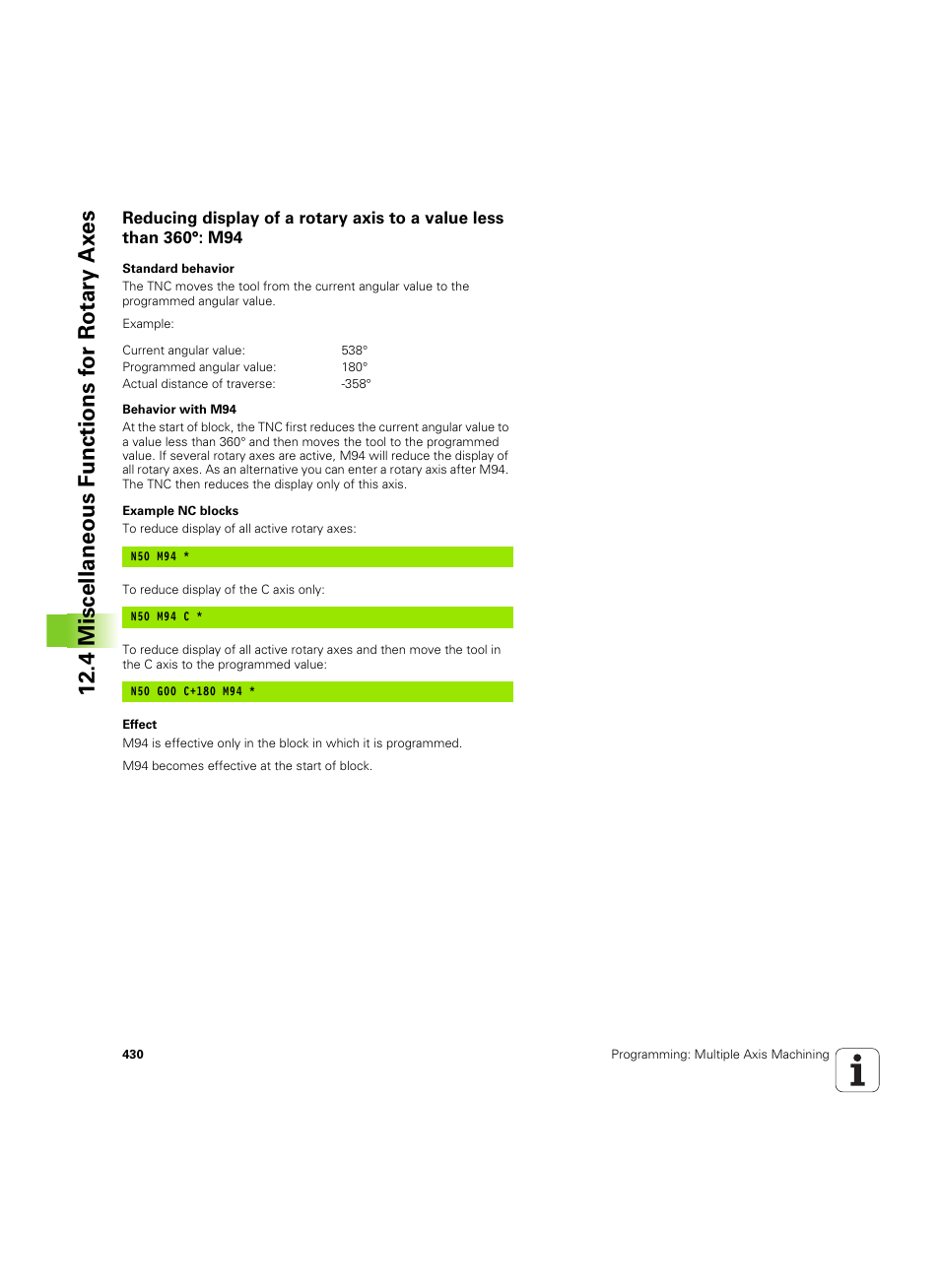 HEIDENHAIN iTNC 530 (606 42x-02) ISO programming User Manual | Page 430 / 648