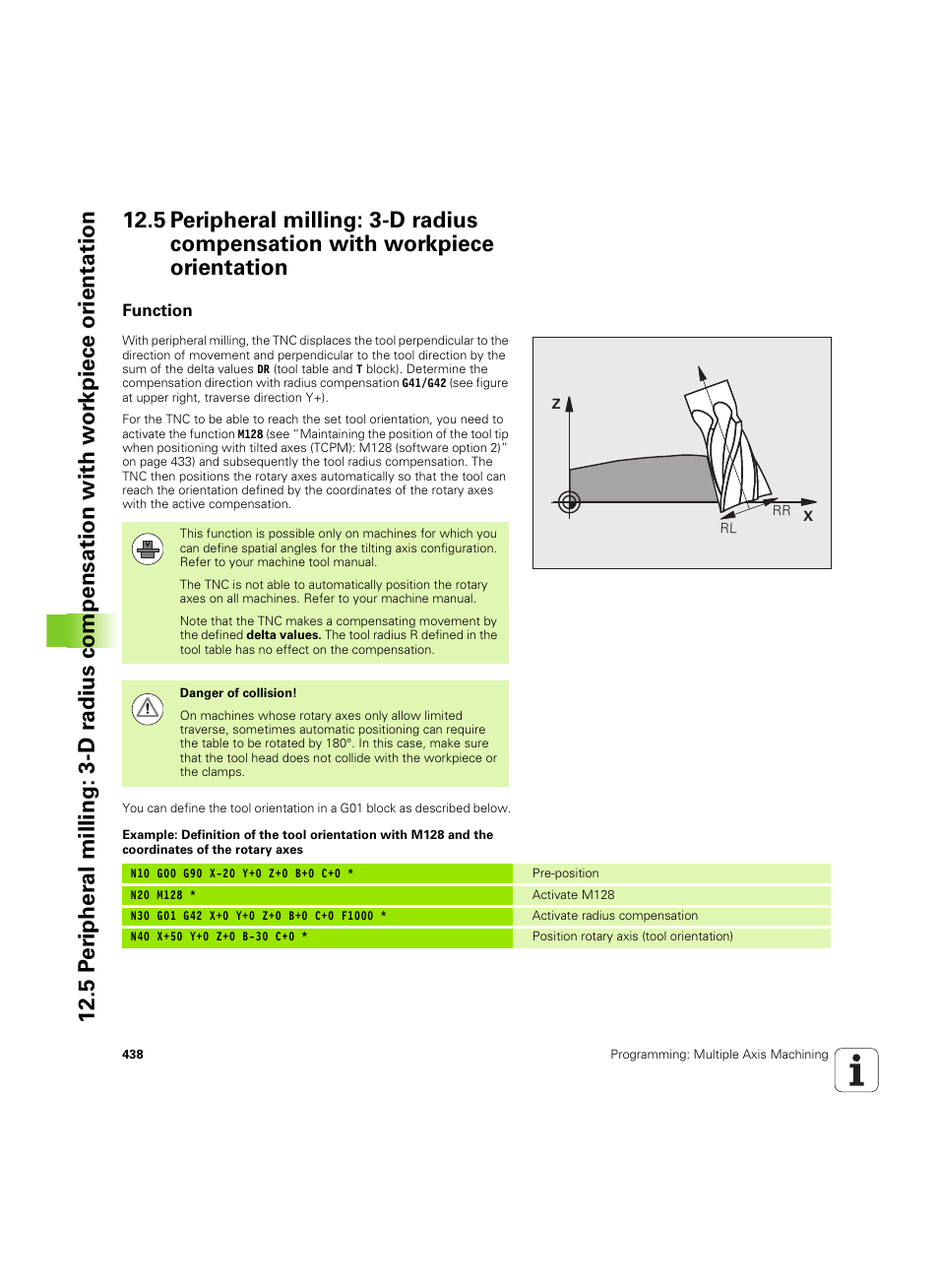 Function | HEIDENHAIN iTNC 530 (606 42x-02) ISO programming User Manual | Page 438 / 648