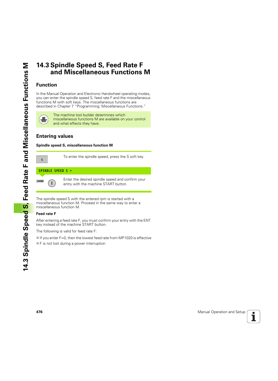 Function, Entering values | HEIDENHAIN iTNC 530 (606 42x-02) ISO programming User Manual | Page 476 / 648