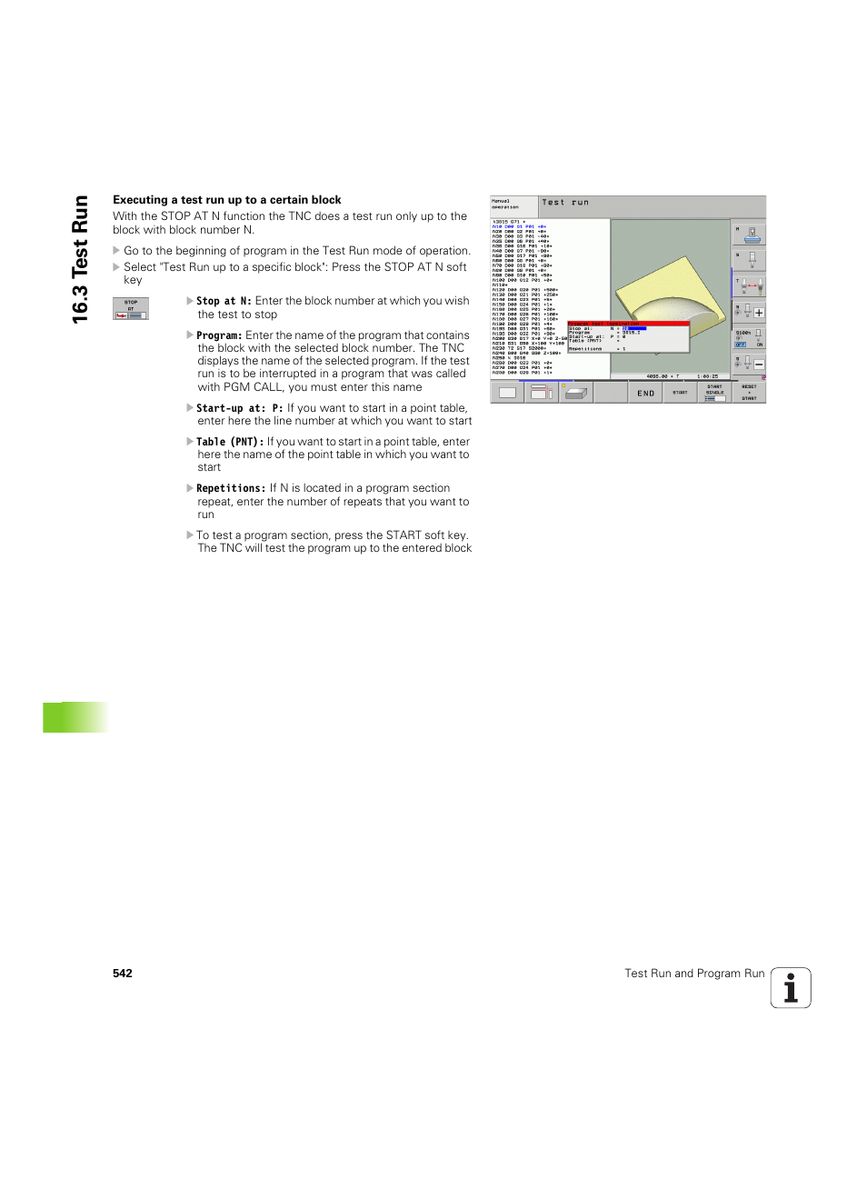 3 t e st run | HEIDENHAIN iTNC 530 (606 42x-02) ISO programming User Manual | Page 542 / 648