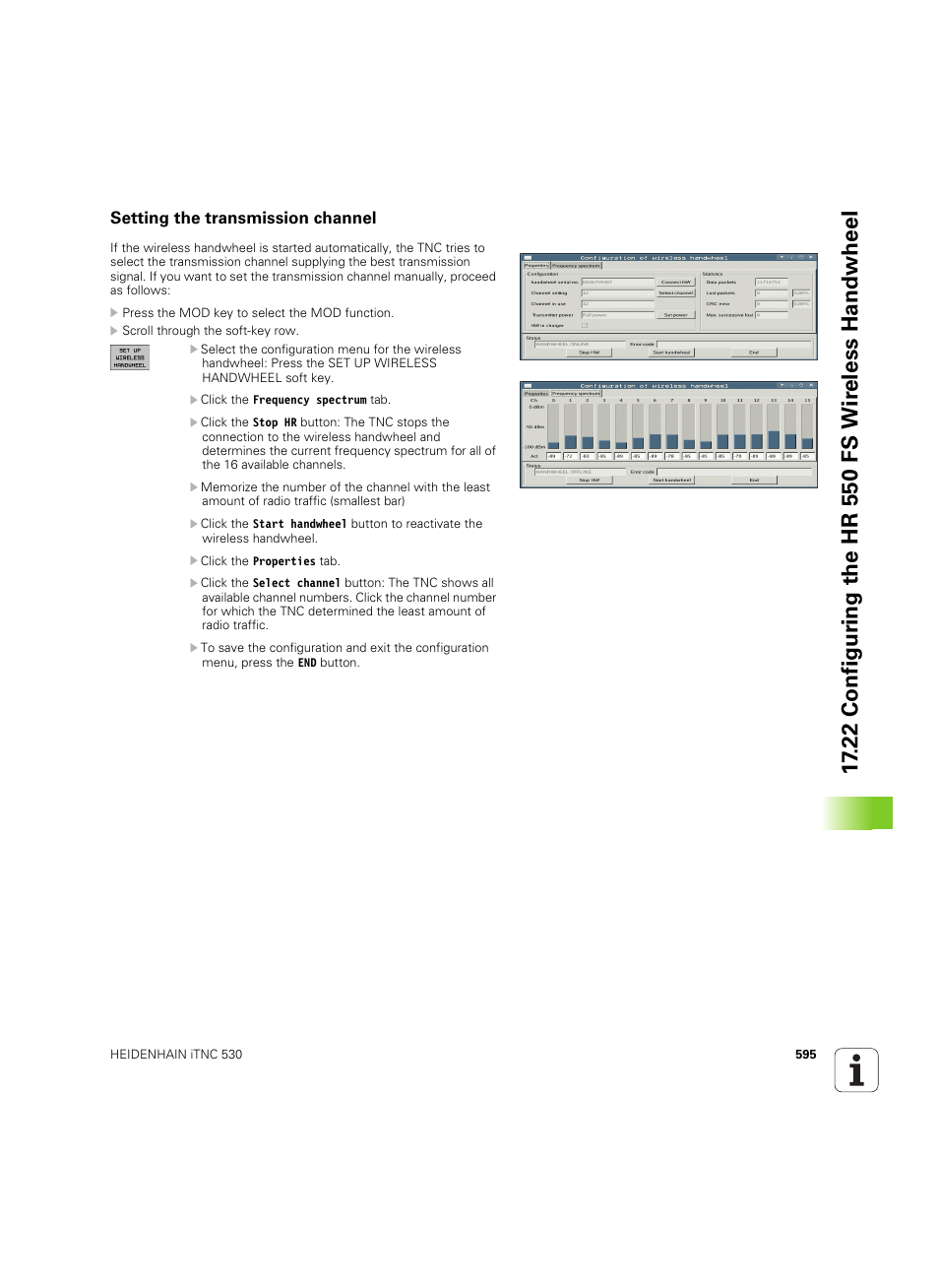 Setting the transmission channel | HEIDENHAIN iTNC 530 (606 42x-02) ISO programming User Manual | Page 595 / 648