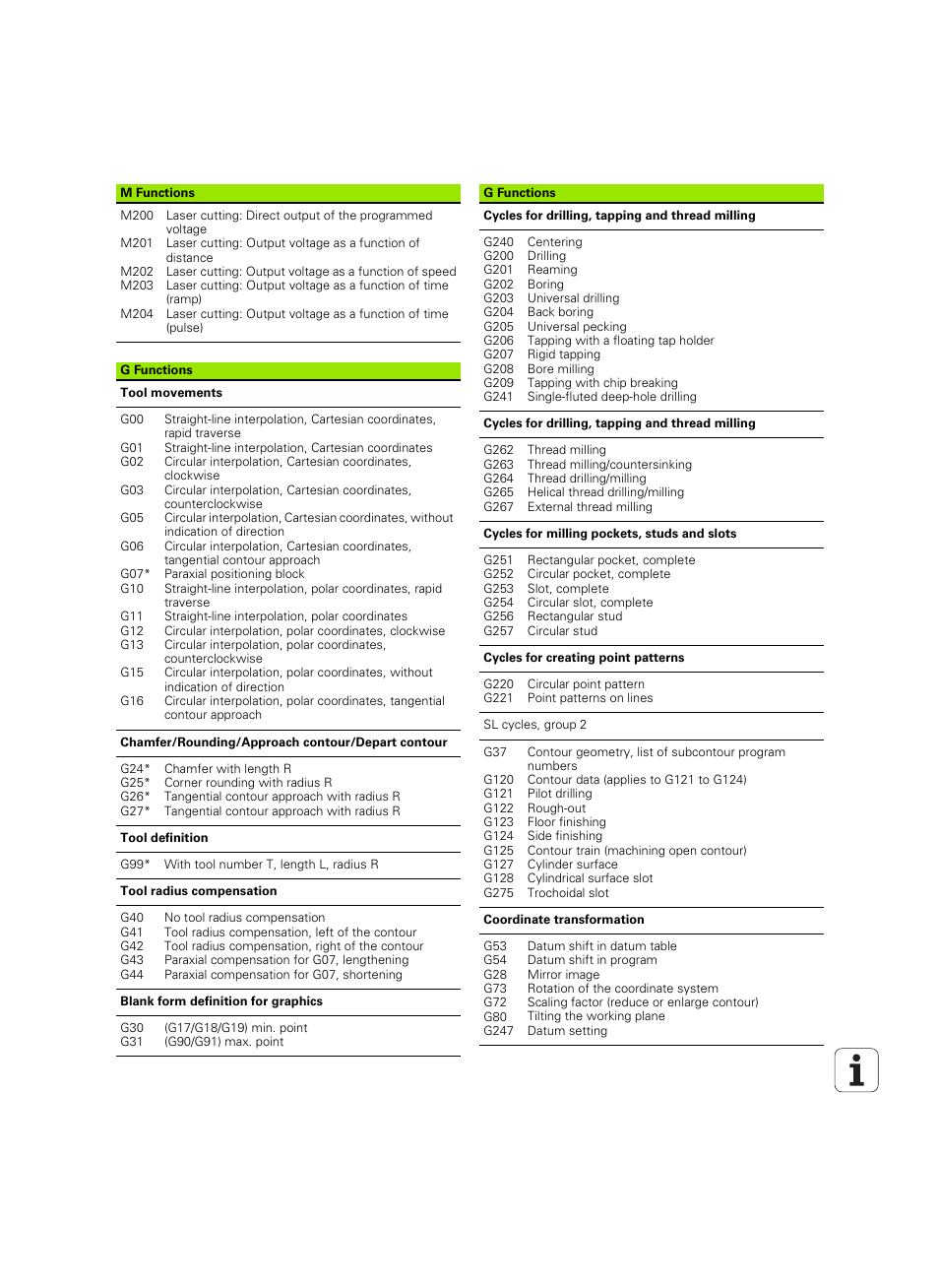 HEIDENHAIN iTNC 530 (606 42x-02) ISO programming User Manual | Page 644 / 648