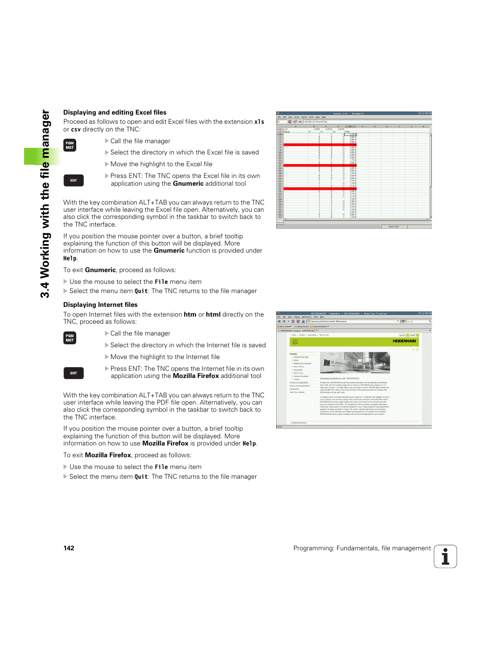 4 w o rk ing with the file manag e r | HEIDENHAIN iTNC 530 (60642x-03) User Manual | Page 142 / 735