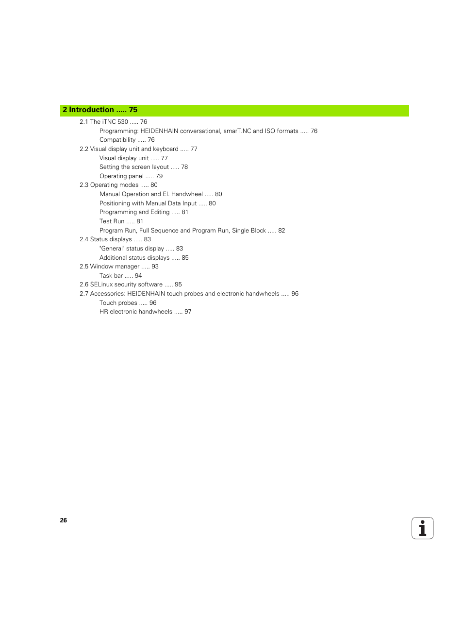2 introduction | HEIDENHAIN iTNC 530 (60642x-03) User Manual | Page 26 / 735