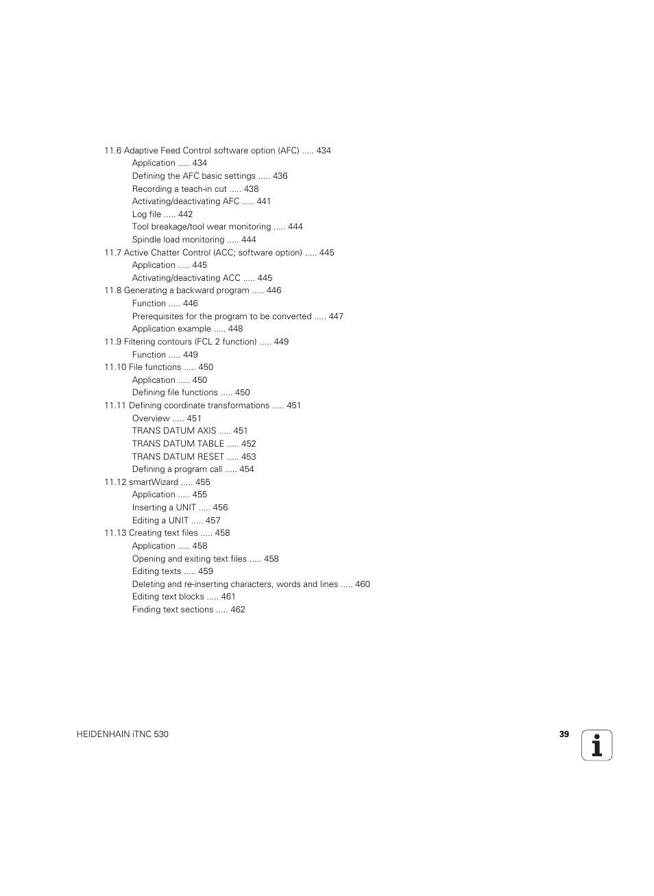 HEIDENHAIN iTNC 530 (60642x-03) User Manual | Page 39 / 735