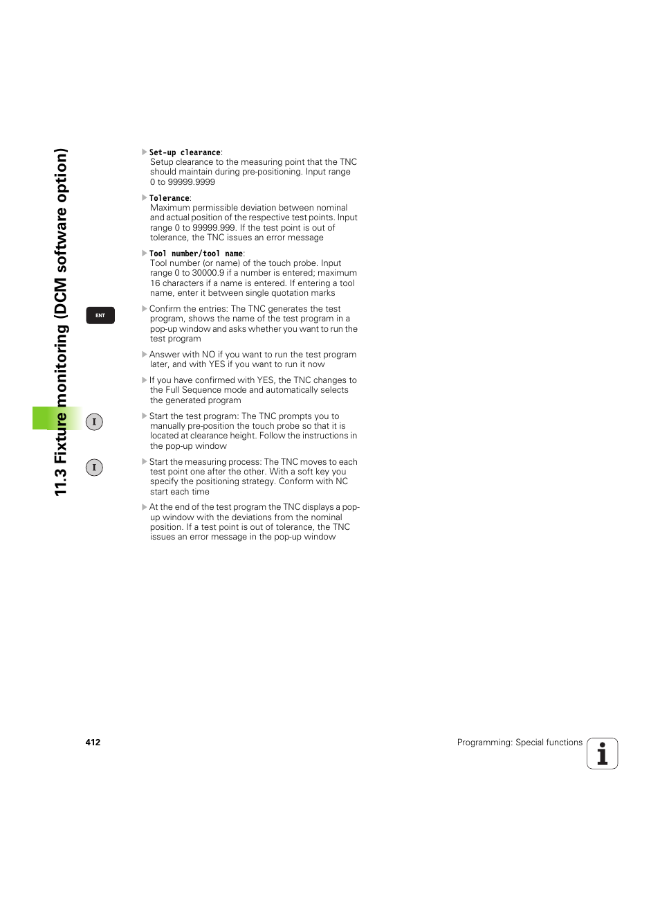 3 fixt ur e monit o ri ng (dcm sof tw a re option) | HEIDENHAIN iTNC 530 (60642x-03) User Manual | Page 412 / 735