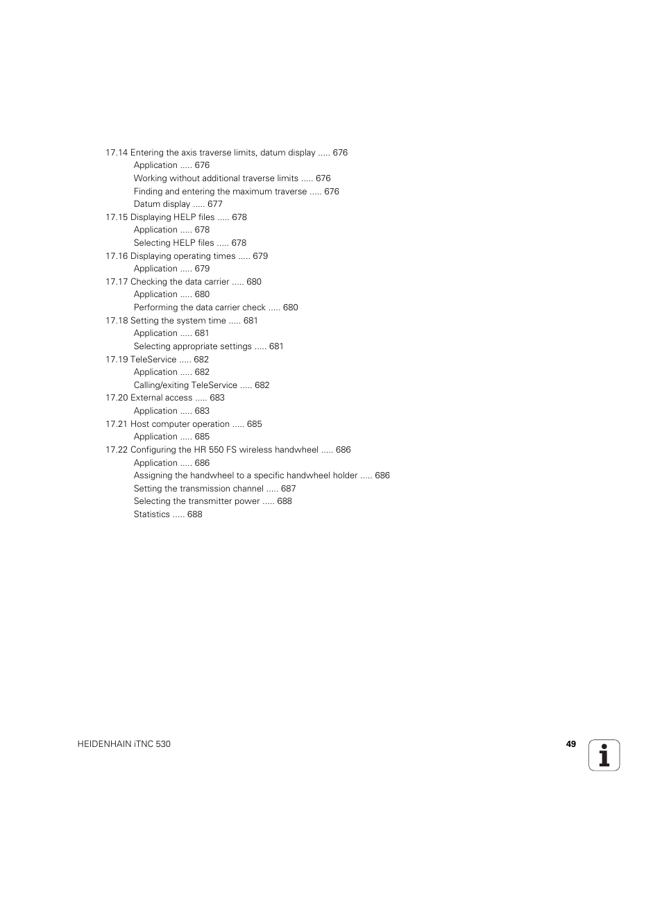 HEIDENHAIN iTNC 530 (60642x-03) User Manual | Page 49 / 735