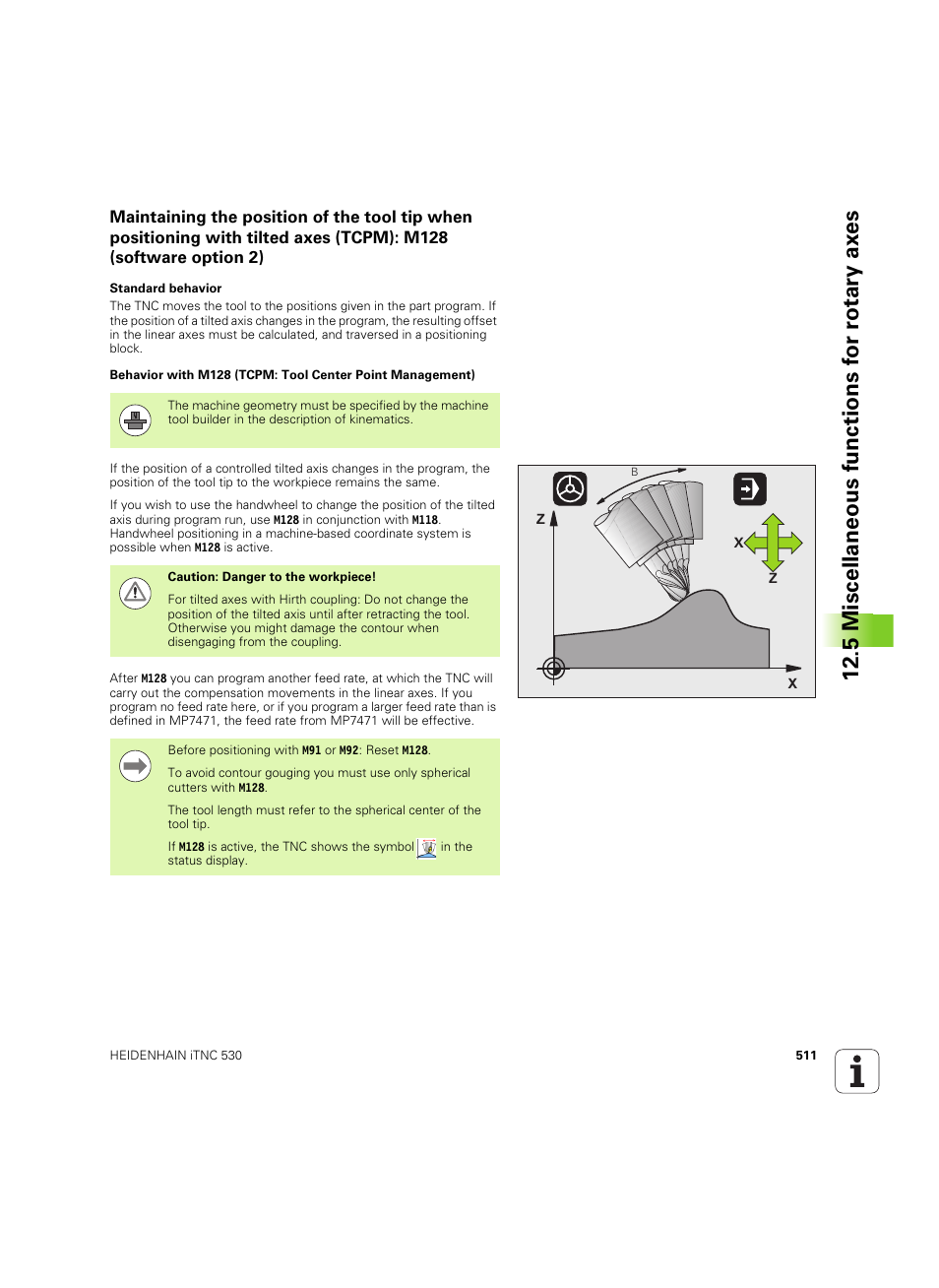 HEIDENHAIN iTNC 530 (60642x-03) User Manual | Page 511 / 735