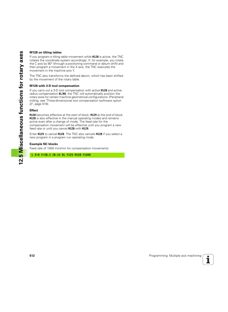 HEIDENHAIN iTNC 530 (60642x-03) User Manual | Page 512 / 735