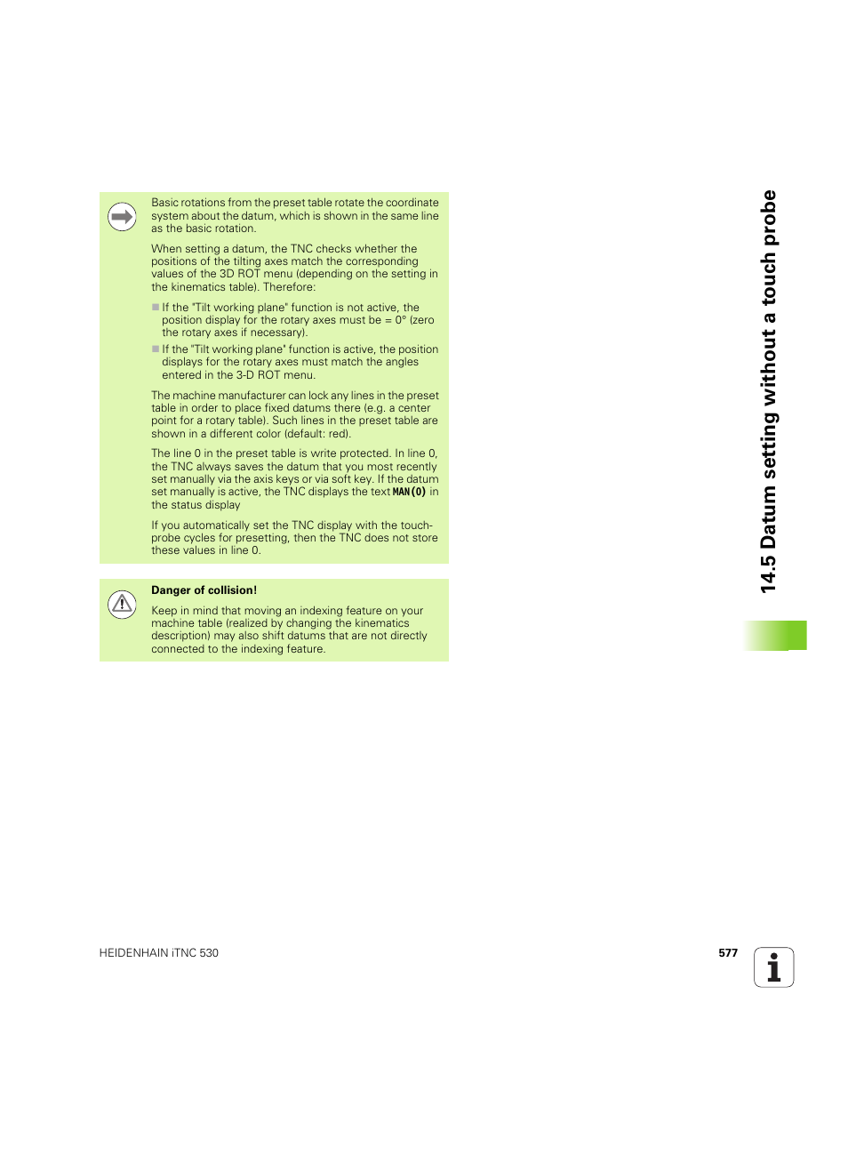 HEIDENHAIN iTNC 530 (60642x-03) User Manual | Page 577 / 735