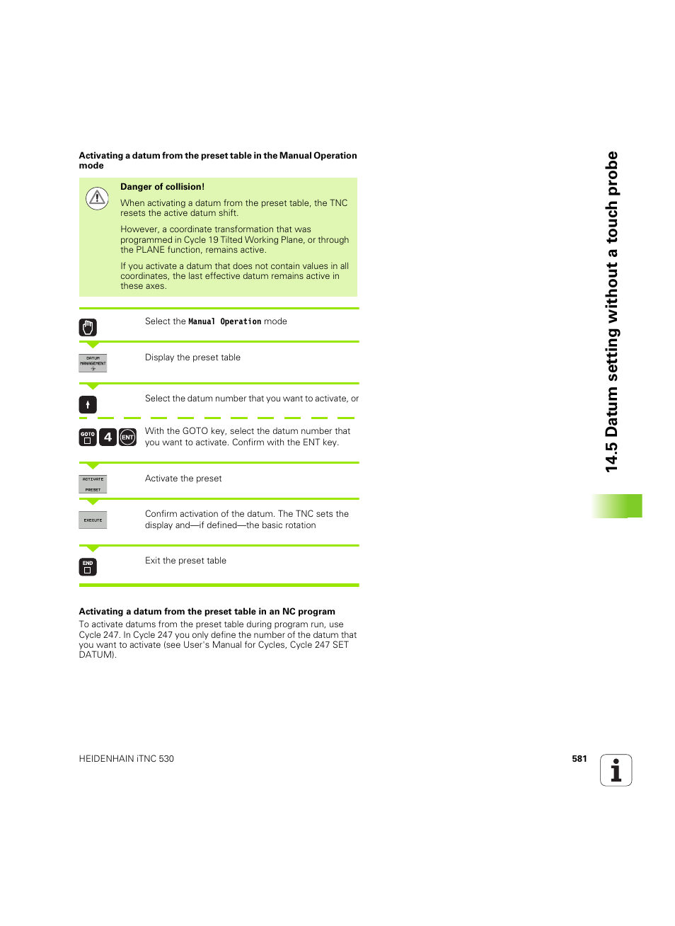 HEIDENHAIN iTNC 530 (60642x-03) User Manual | Page 581 / 735