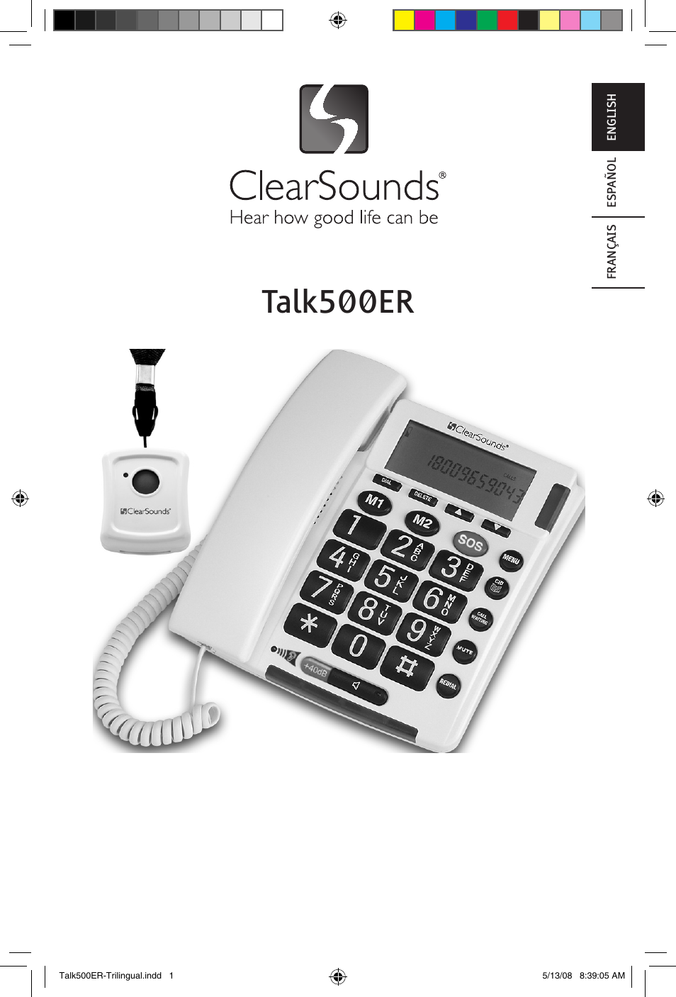 ClearSounds TALK500 ER User Manual | 64 pages
