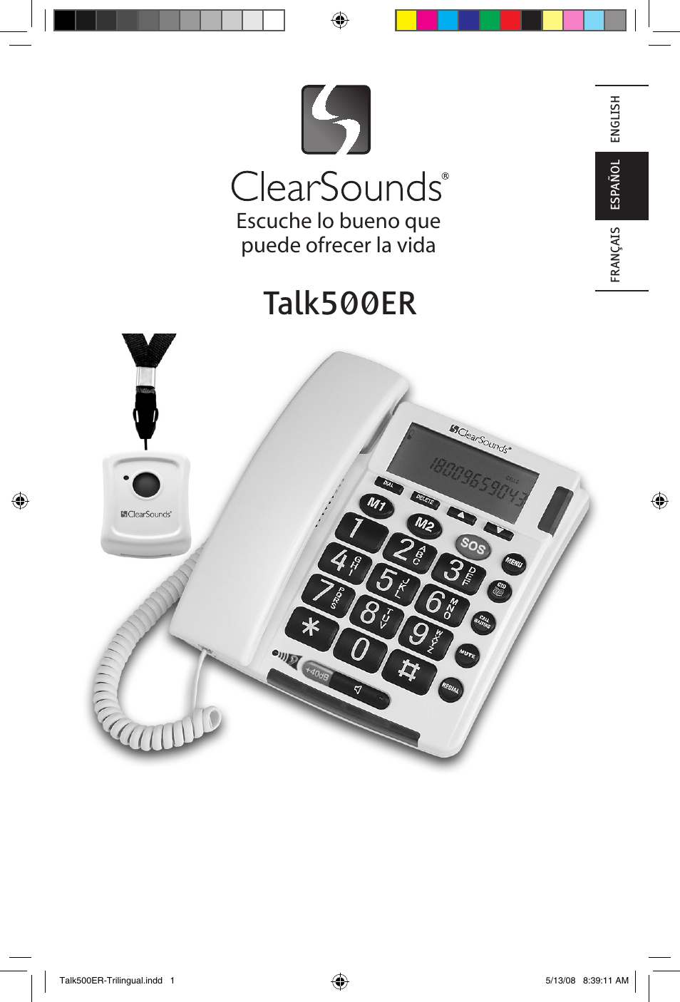 Talk500er, Escuche lo bueno que puede ofrecer la vida | ClearSounds TALK500 ER User Manual | Page 21 / 64