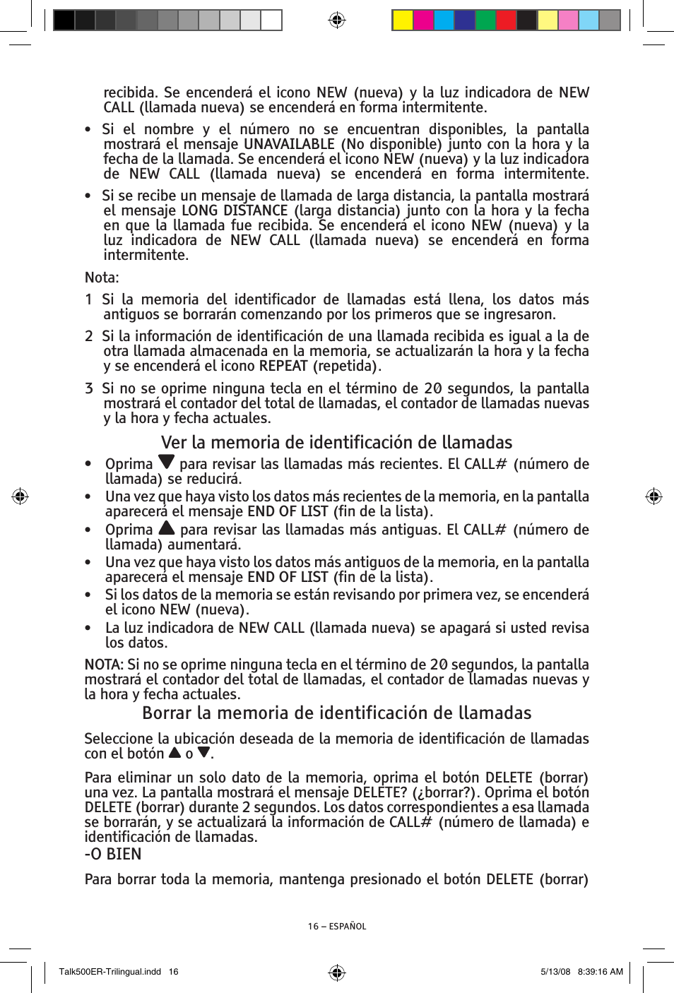ClearSounds TALK500 ER User Manual | Page 36 / 64