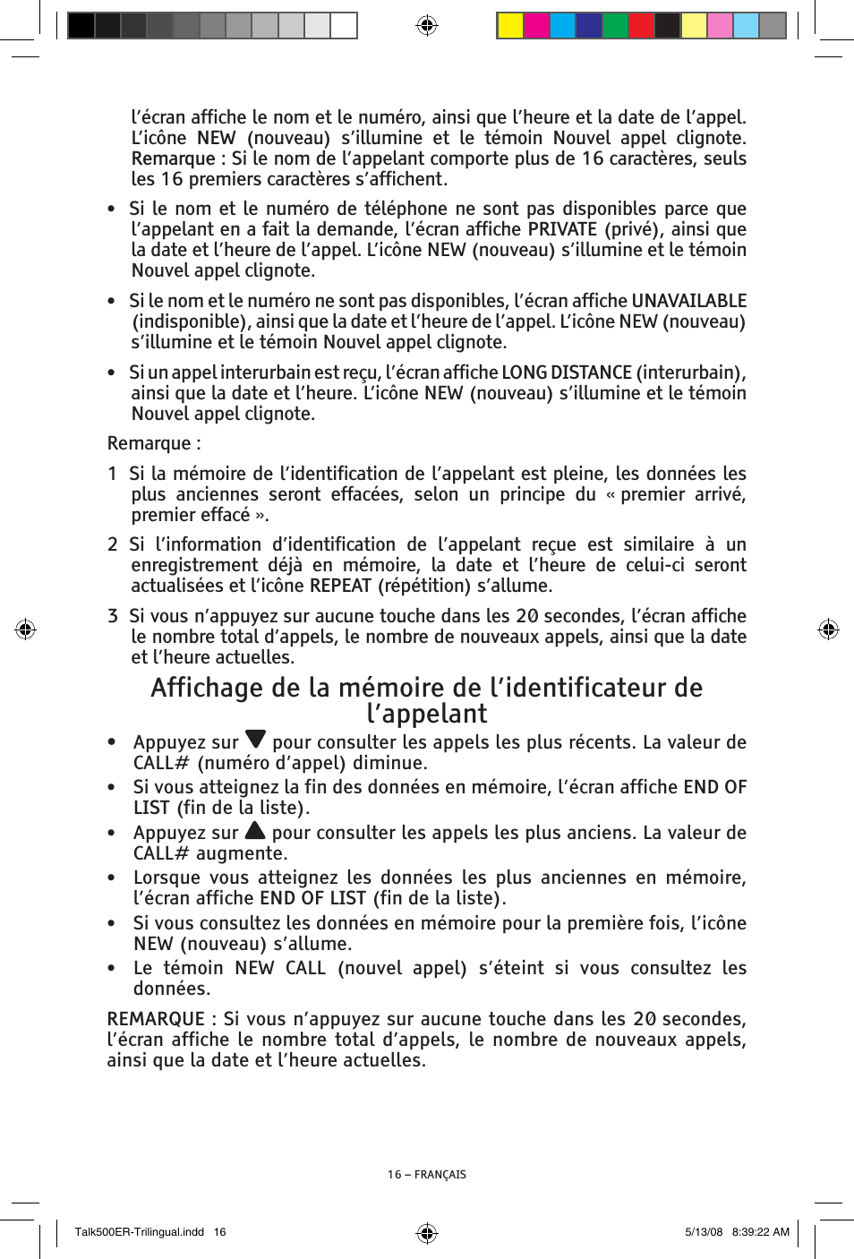 ClearSounds TALK500 ER User Manual | Page 58 / 64