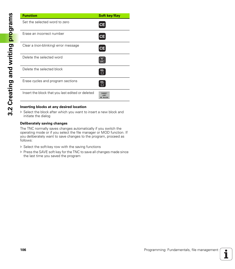 2 cr eating and wr iting pr ogr a ms | HEIDENHAIN iTNC 530 (60642x-03) ISO programming User Manual | Page 106 / 656