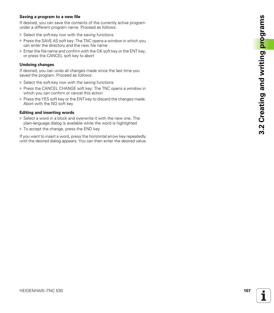 2 cr eating and wr iting pr ogr a ms | HEIDENHAIN iTNC 530 (60642x-03) ISO programming User Manual | Page 107 / 656