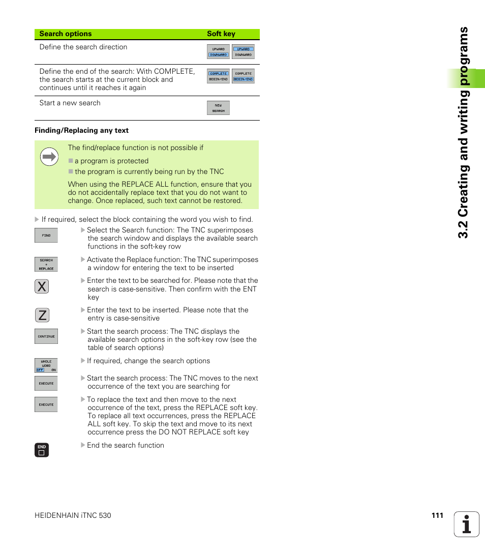 2 cr eating and wr iting pr ogr a ms | HEIDENHAIN iTNC 530 (60642x-03) ISO programming User Manual | Page 111 / 656