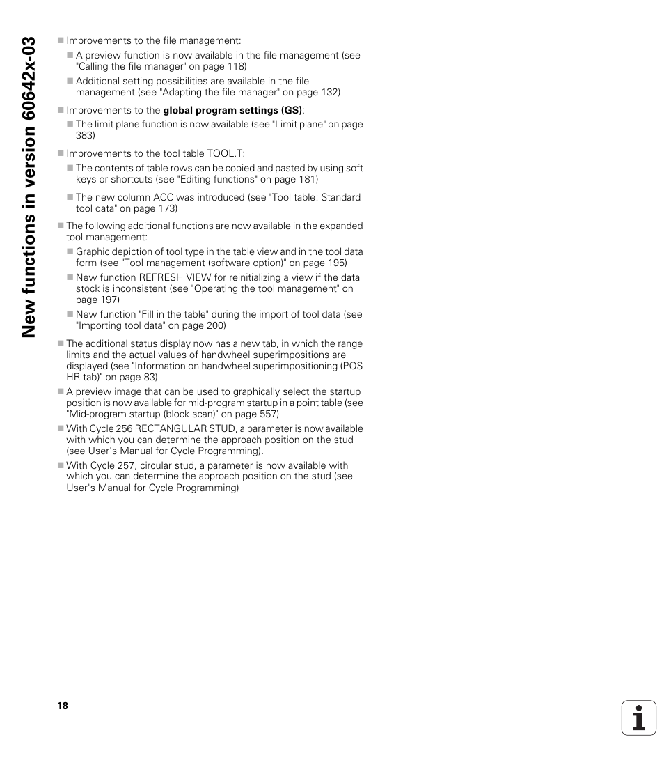 HEIDENHAIN iTNC 530 (60642x-03) ISO programming User Manual | Page 18 / 656