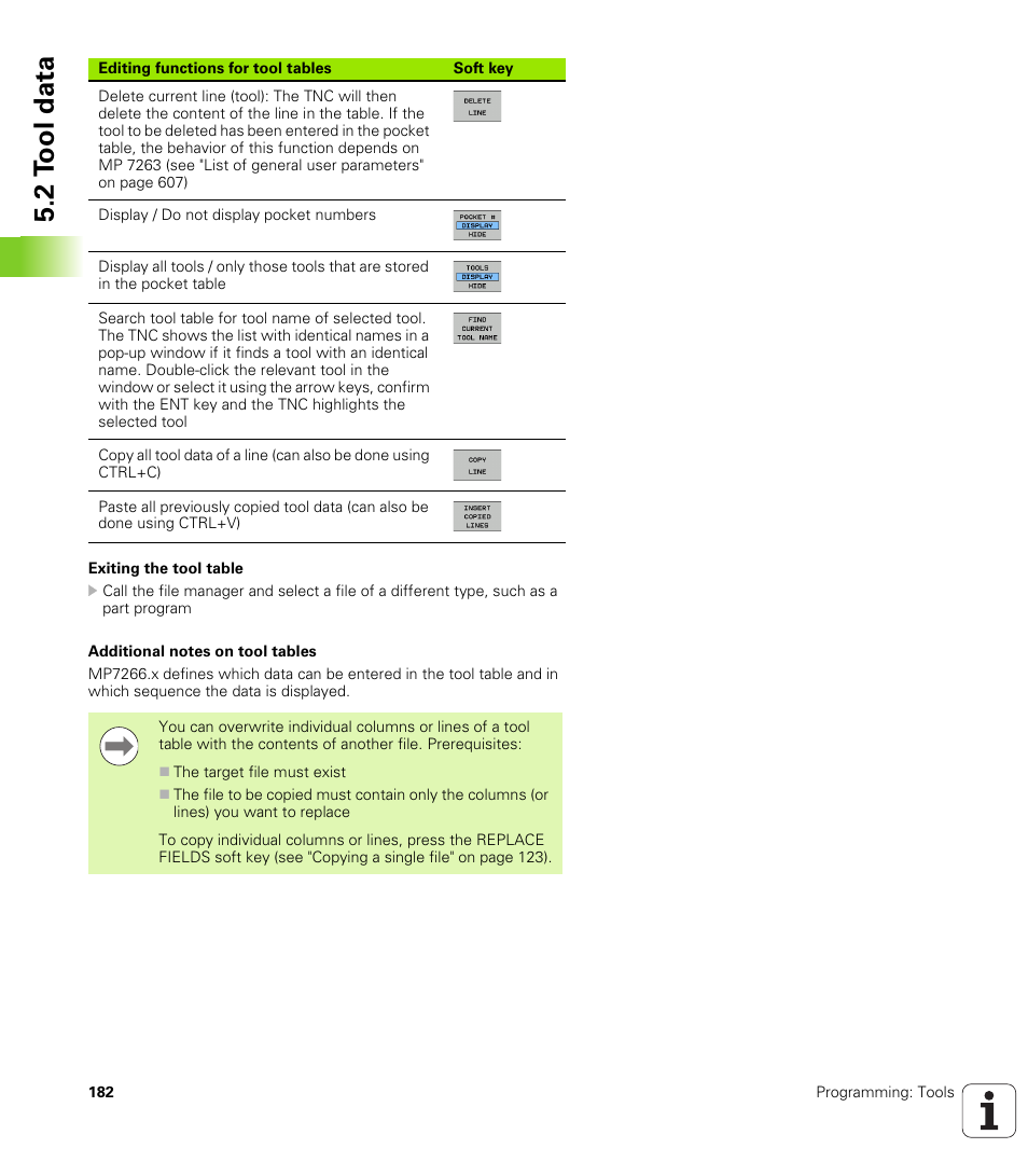 2 t ool data | HEIDENHAIN iTNC 530 (60642x-03) ISO programming User Manual | Page 182 / 656