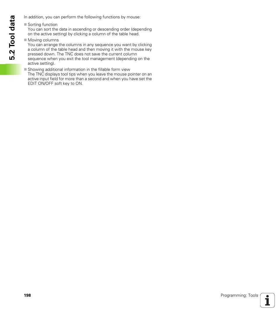 2 t ool data | HEIDENHAIN iTNC 530 (60642x-03) ISO programming User Manual | Page 198 / 656