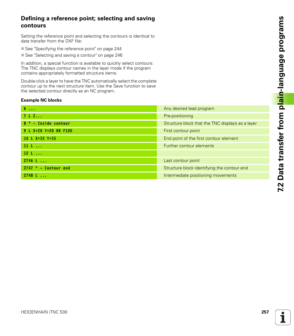 HEIDENHAIN iTNC 530 (60642x-03) ISO programming User Manual | Page 257 / 656