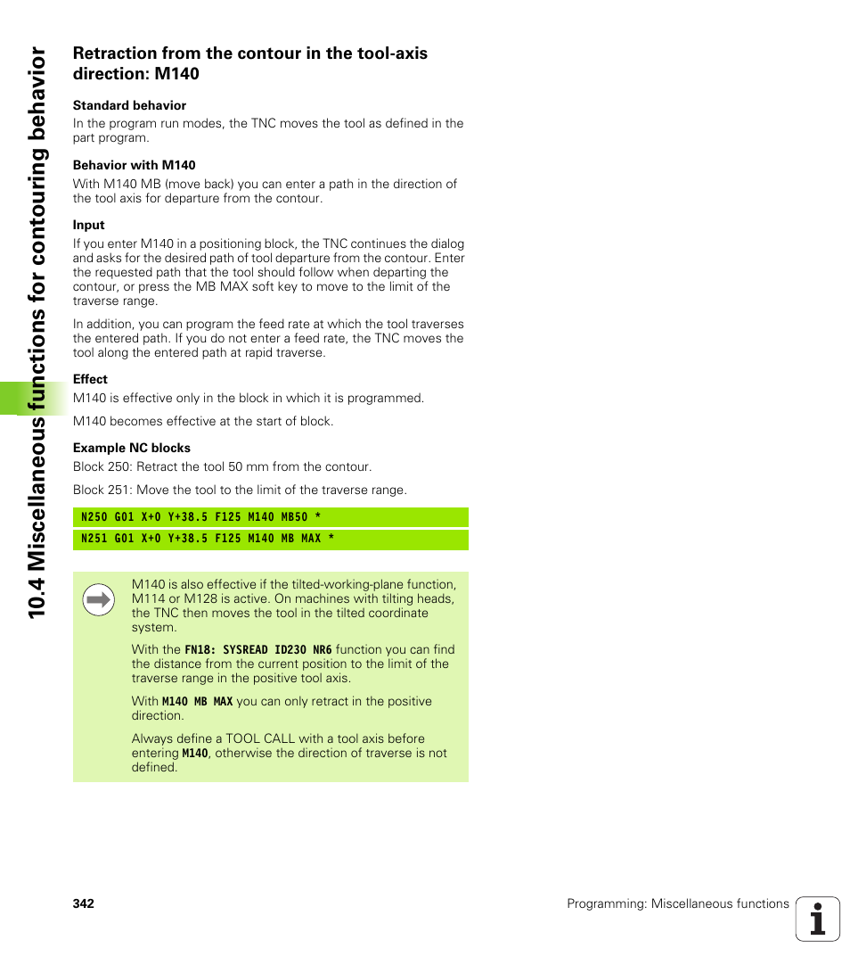 HEIDENHAIN iTNC 530 (60642x-03) ISO programming User Manual | Page 342 / 656