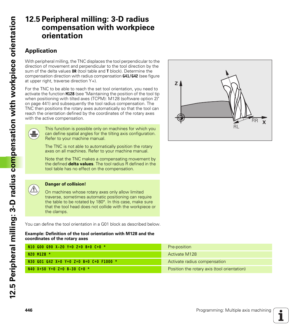 Application | HEIDENHAIN iTNC 530 (60642x-03) ISO programming User Manual | Page 446 / 656