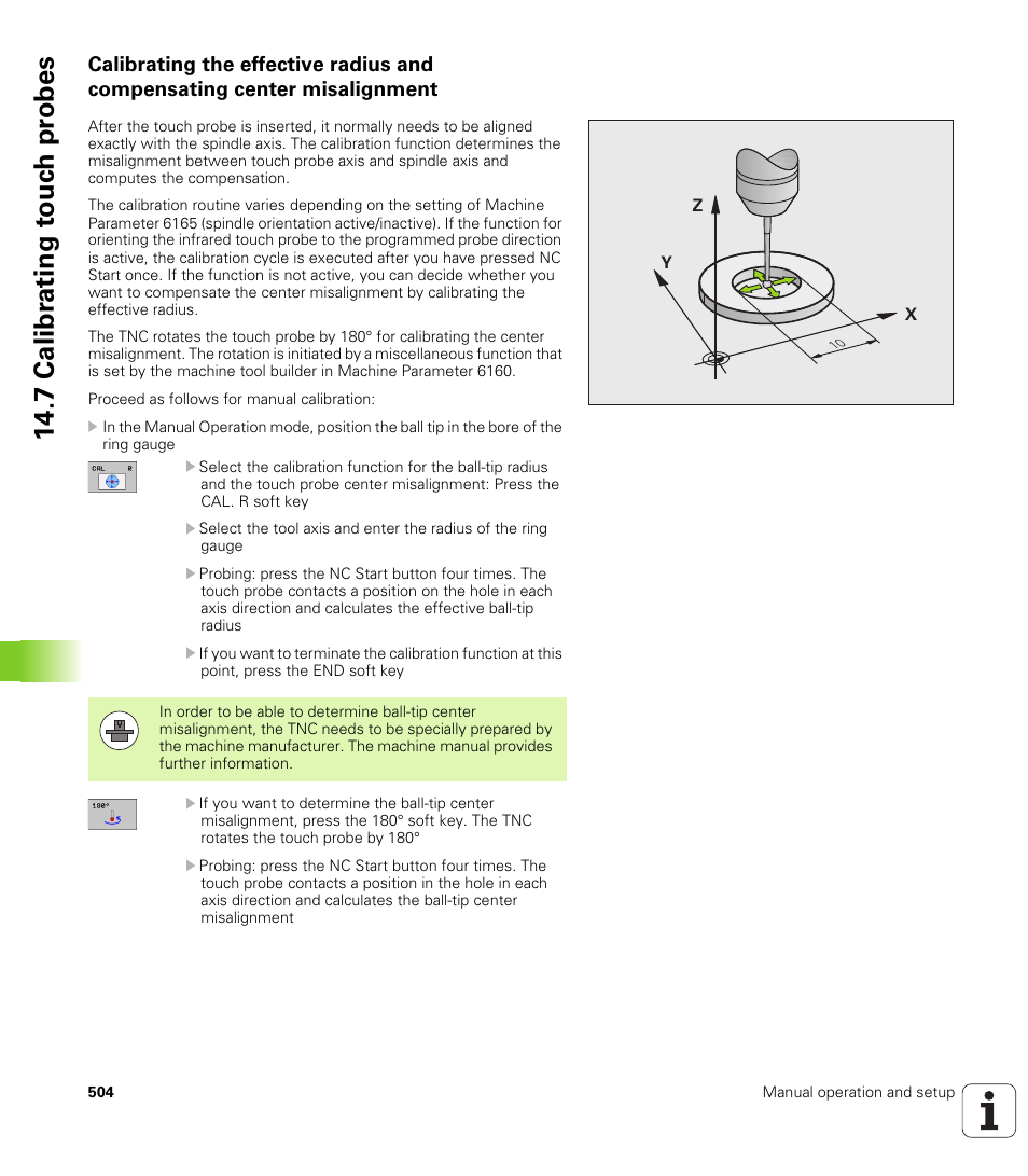 7 calibr a ting t ouc h pr obes | HEIDENHAIN iTNC 530 (60642x-03) ISO programming User Manual | Page 504 / 656