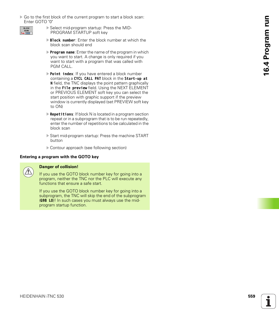 4 pr ogr am r u n | HEIDENHAIN iTNC 530 (60642x-03) ISO programming User Manual | Page 559 / 656