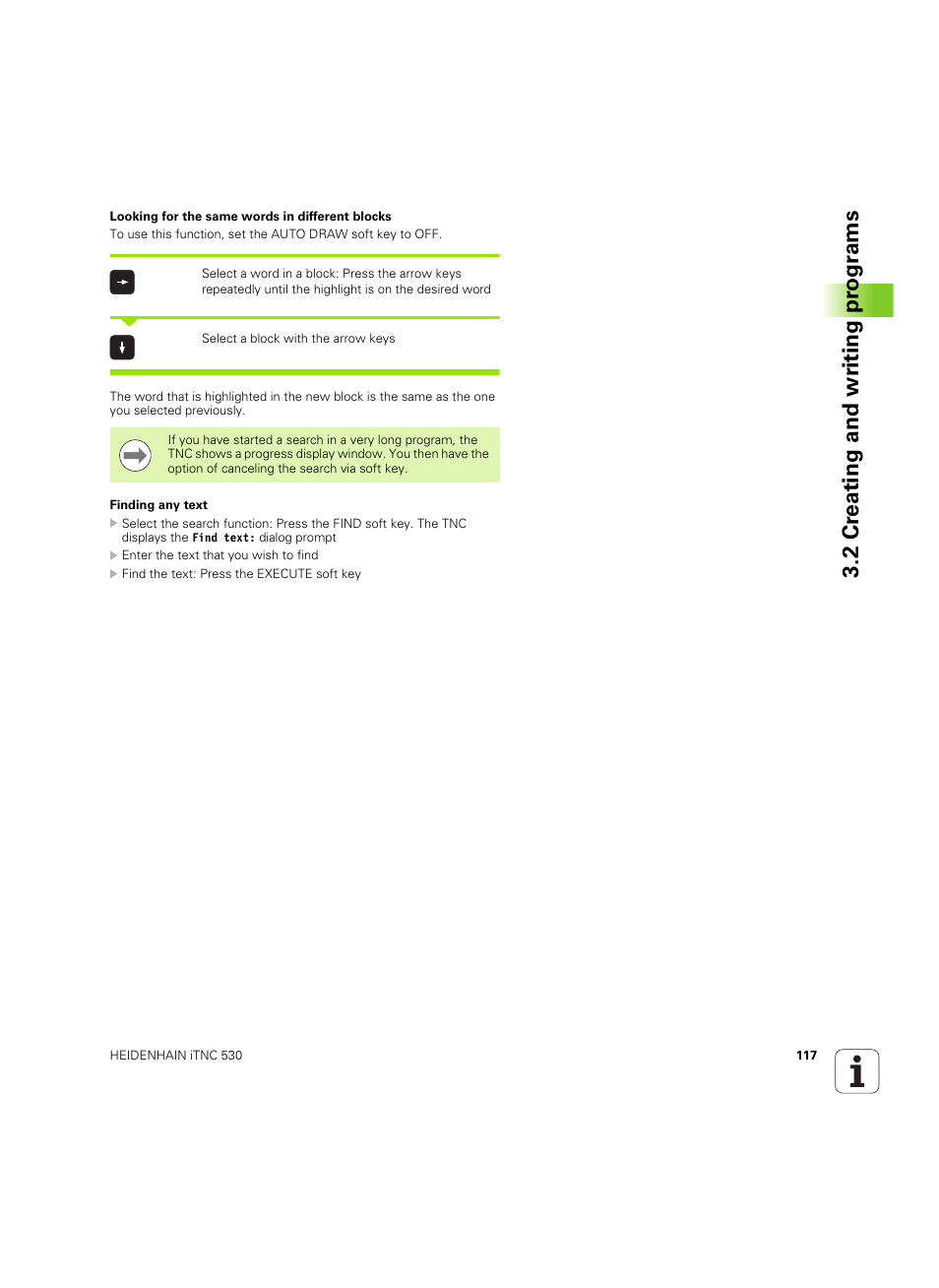 2 cr eating and wr iting pr ogr a ms | HEIDENHAIN iTNC 530 (60642x-04) User Manual | Page 117 / 747