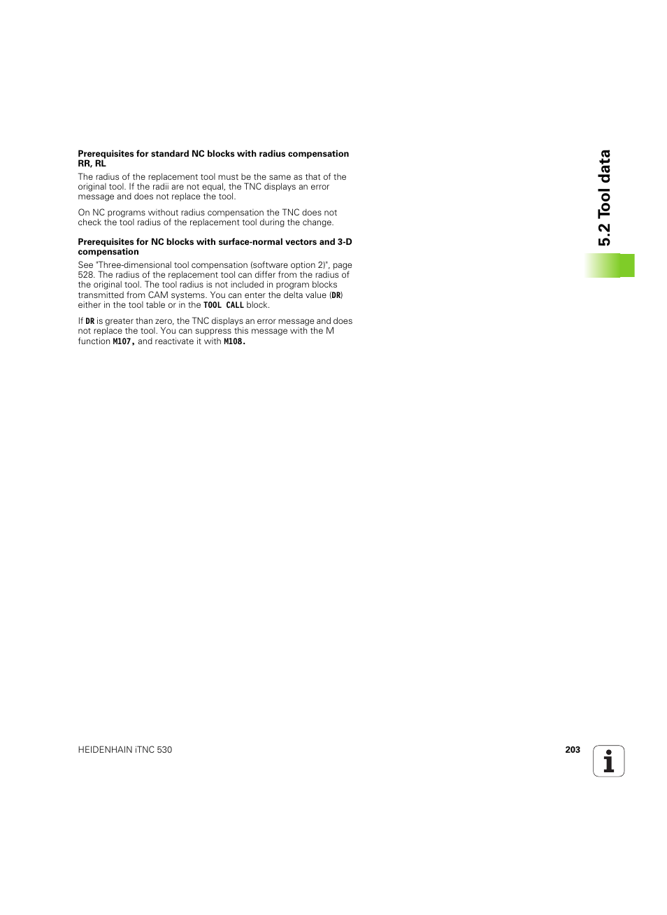 2 t ool data | HEIDENHAIN iTNC 530 (60642x-04) User Manual | Page 203 / 747