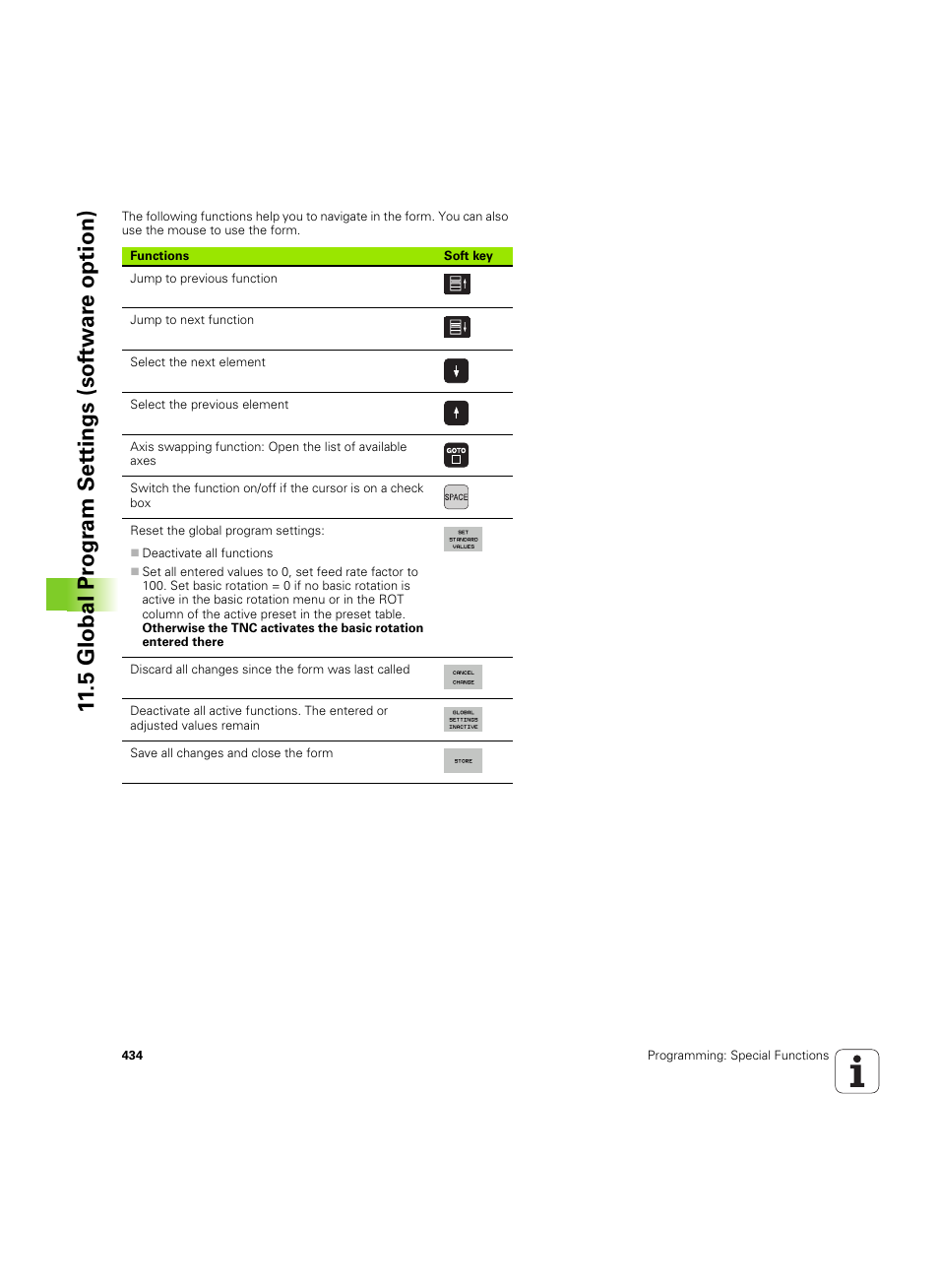 5 global pr ogr am set tings (sof tw ar e option) | HEIDENHAIN iTNC 530 (60642x-04) User Manual | Page 434 / 747