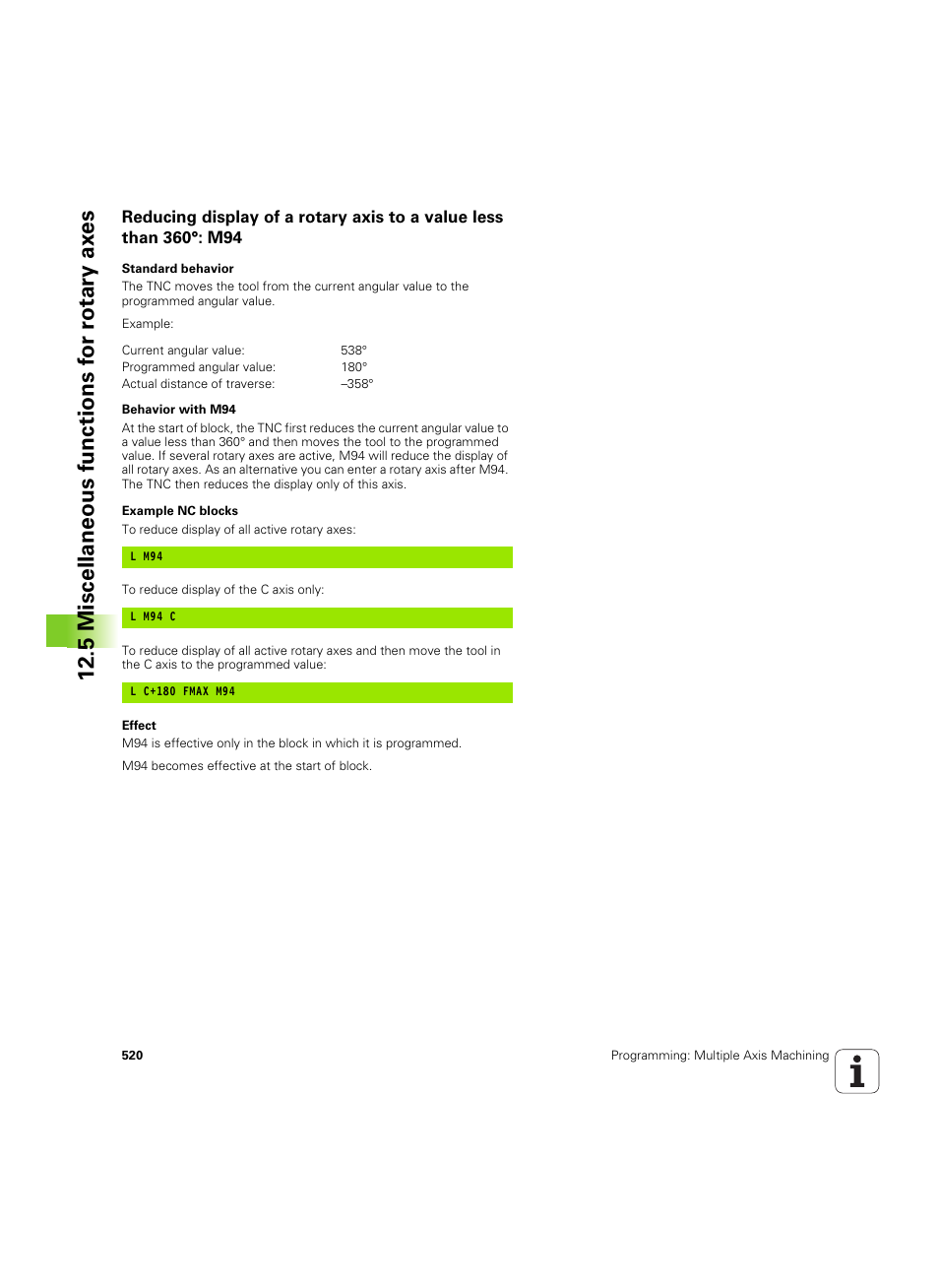 5 miscellaneous functions f or r otary ax es | HEIDENHAIN iTNC 530 (60642x-04) User Manual | Page 520 / 747