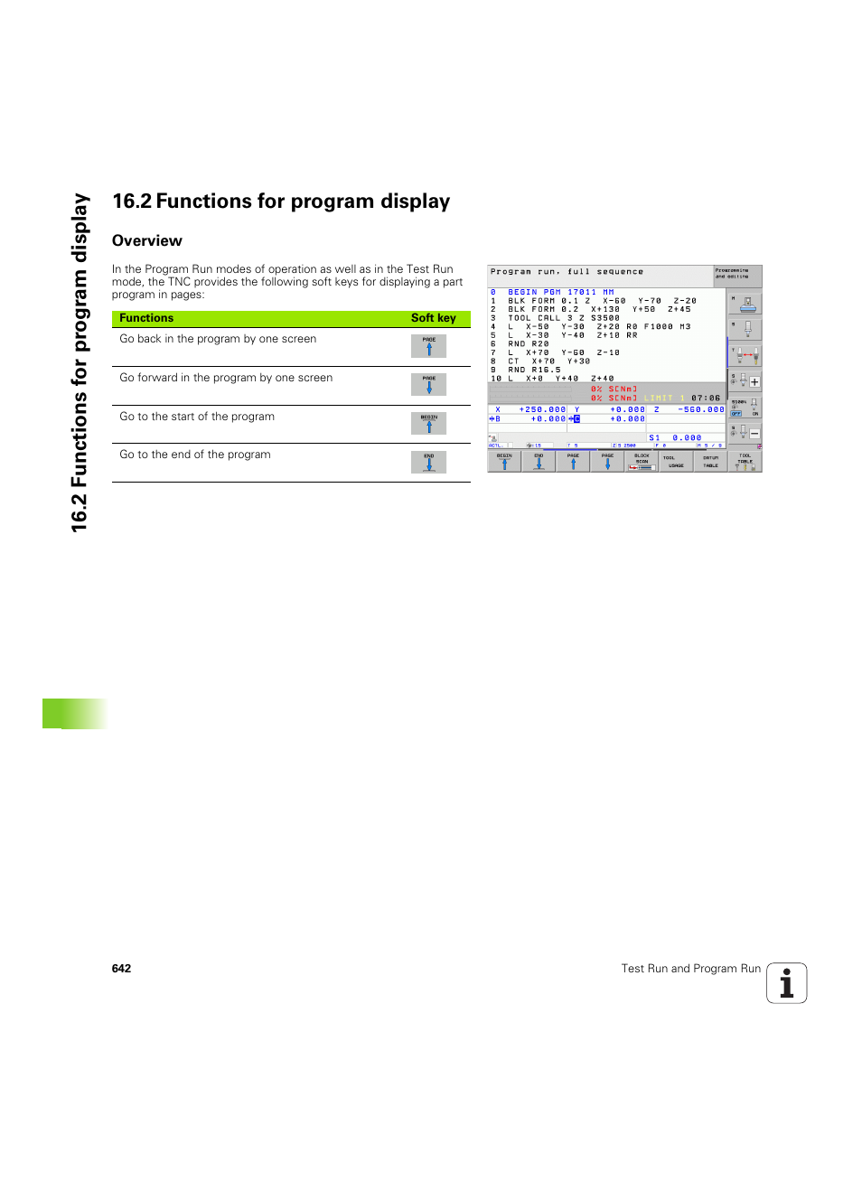 2 functions for program display, Overview | HEIDENHAIN iTNC 530 (60642x-04) User Manual | Page 642 / 747