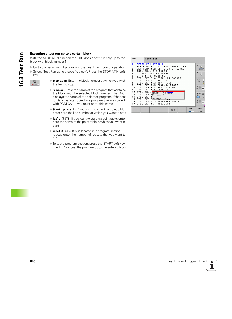 3 t est run | HEIDENHAIN iTNC 530 (60642x-04) User Manual | Page 646 / 747