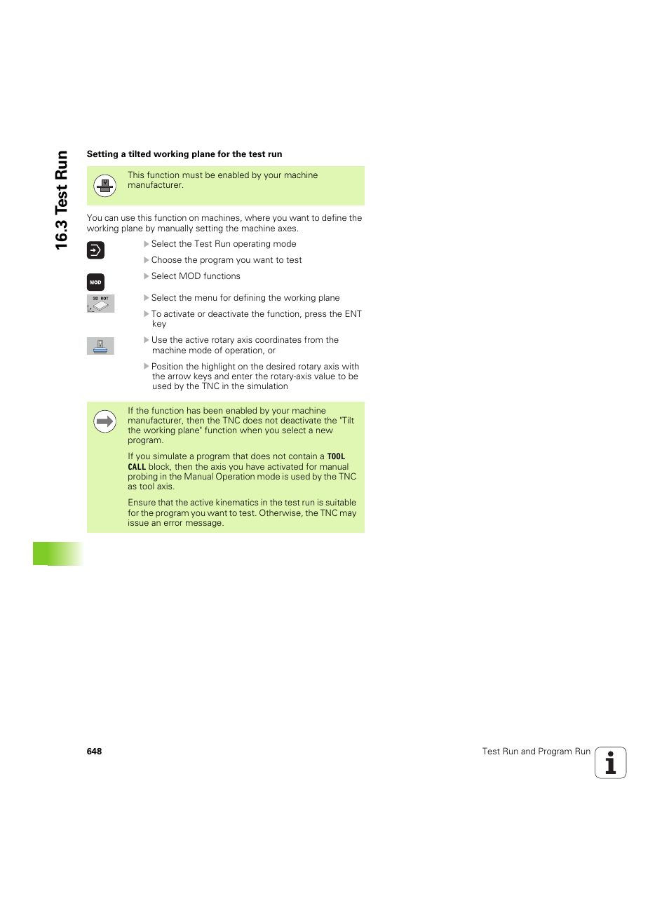 3 t est run | HEIDENHAIN iTNC 530 (60642x-04) User Manual | Page 648 / 747