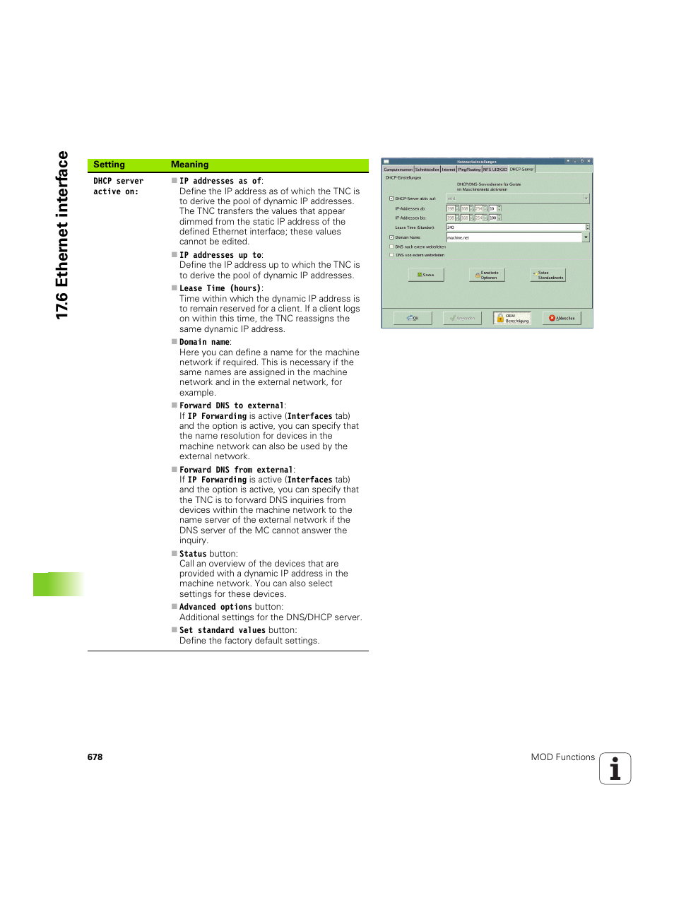 6 ether n et int e rf ace | HEIDENHAIN iTNC 530 (60642x-04) User Manual | Page 678 / 747