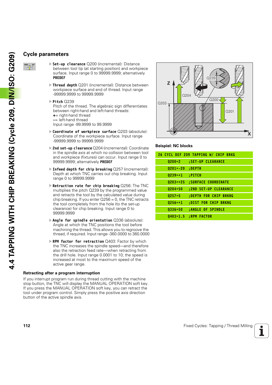 Cycle parameters | HEIDENHAIN iTNC 530 (60642x-04) Cycle programming User Manual | Page 112 / 529