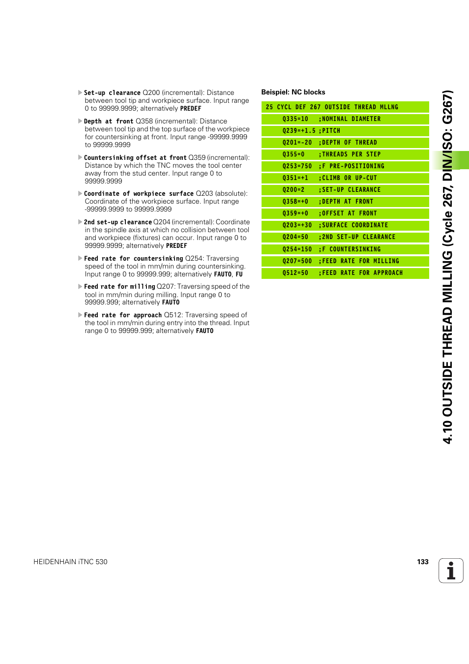HEIDENHAIN iTNC 530 (60642x-04) Cycle programming User Manual | Page 133 / 529