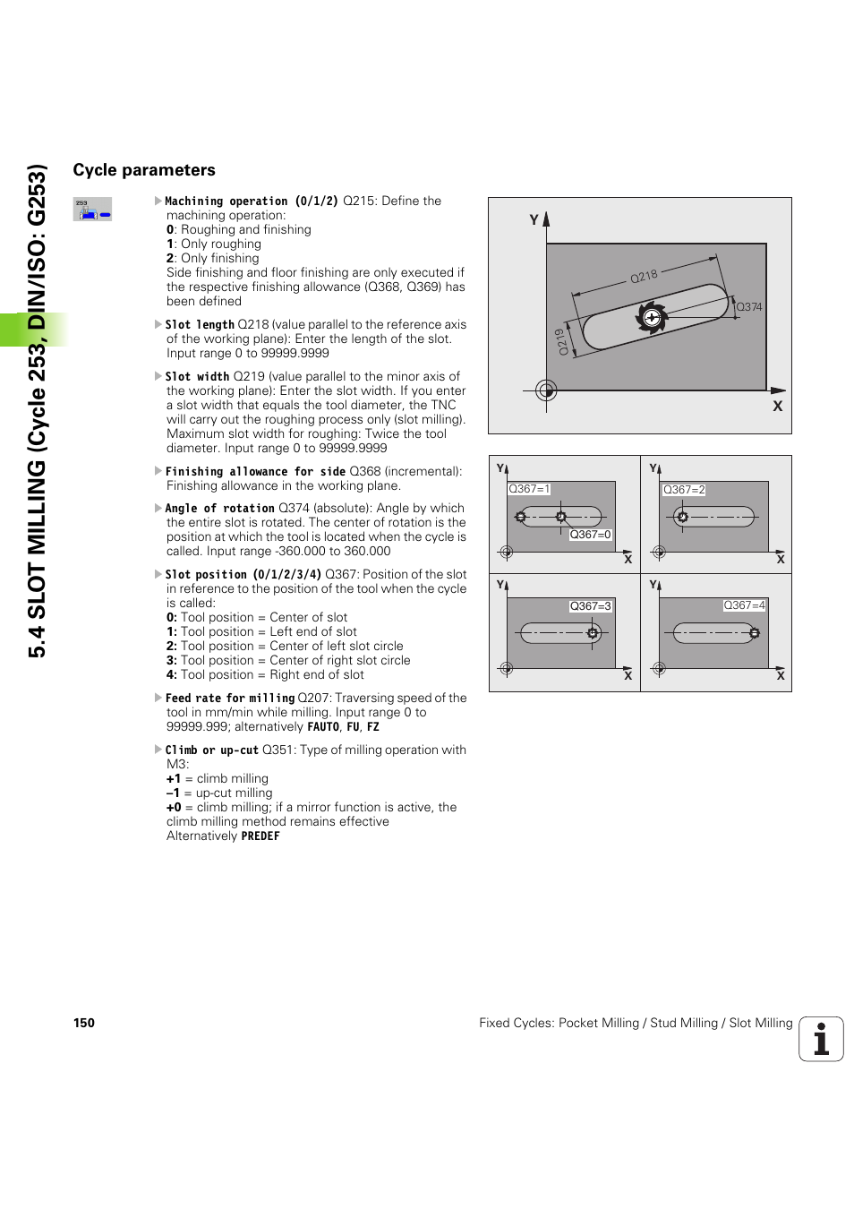 Cycle parameters | HEIDENHAIN iTNC 530 (60642x-04) Cycle programming User Manual | Page 150 / 529