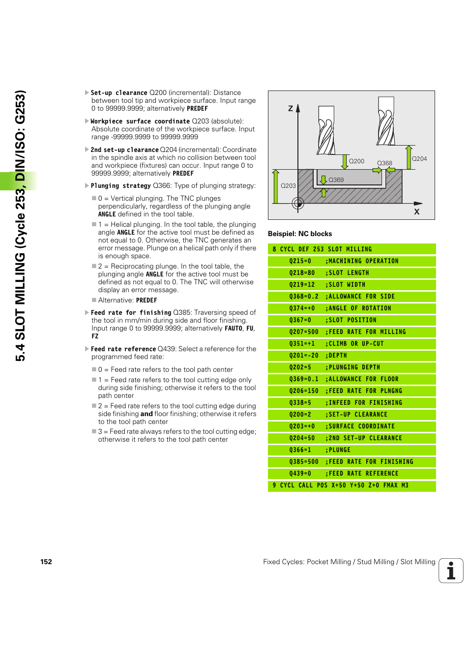 HEIDENHAIN iTNC 530 (60642x-04) Cycle programming User Manual | Page 152 / 529