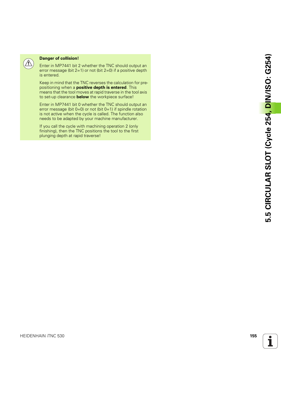 HEIDENHAIN iTNC 530 (60642x-04) Cycle programming User Manual | Page 155 / 529