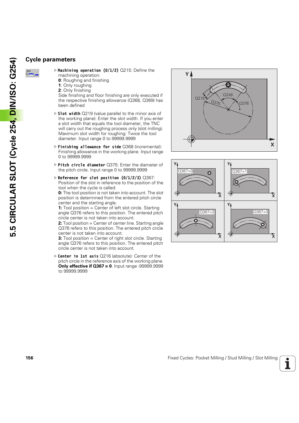 Cycle parameters | HEIDENHAIN iTNC 530 (60642x-04) Cycle programming User Manual | Page 156 / 529